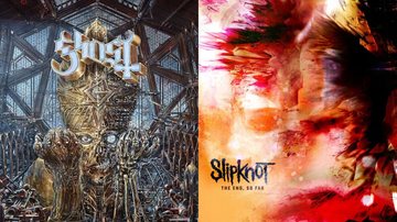 Discos de Ghost e Slipknot (Foto: Reprodição)