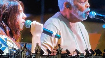 Flor e Gilberto Gil no MITA Festival (Foto: Rolling Stone Brasil)