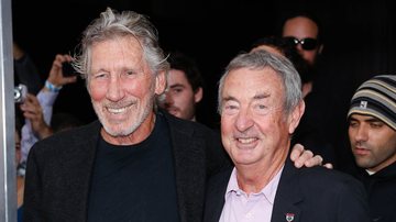 Roger Waters e Nick Mason, integrantes do Pink Floyd (Foto: Rob Kim/Getty Images)