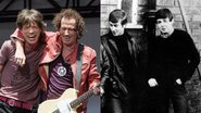 Mick Jagger e Keith Richards (Foto: Scott Gries/Getty Images) e Paul McCartney e John Lennon (Foto: Getty Images)