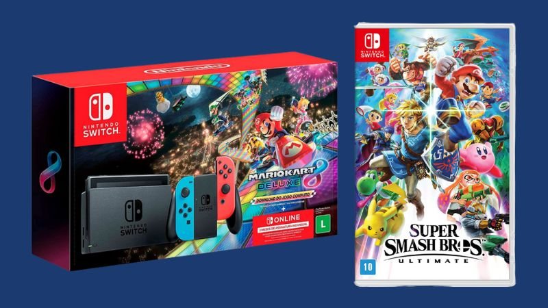 Aproveite as ofertas do Festival Geek Gamer e adquira seu console Nintendo Switch com jogos incríveis! - Reprodução/Amazon