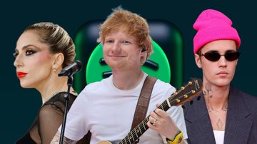 Lady Gaga, Ed Sheeran e Justin Bieber estão no 'Billions Club' do Spotify (com imagens da Getty Images)