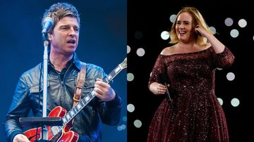 Noel Gallagher (Foto: Samir Hussein/Getty Images) e Adele (Foto: ) e Adele (Foto: Glenn Hunt/Getty Images)