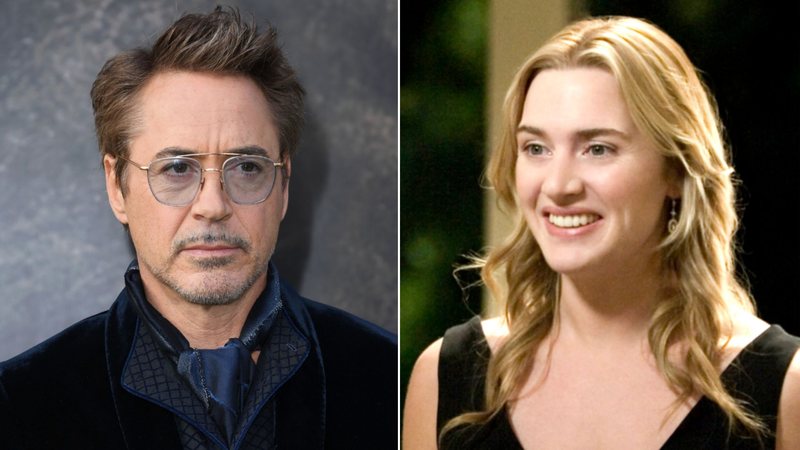 Robert Downey Jr. (Foto: Jon Kopaloff / Getty Images) e Kate Winslet (Foto: Columbia Pictures)