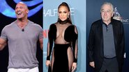 The Rock (Foto: Jesse Grant/Getty Images for Disney), Jennifer Lopez (Foto: Jamie McCarthy/Getty Images for Tribeca Festival) e Robert De Niro (Foto: Roy Rochlin/Getty Images for Convergence Entertainment Group)