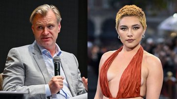 Christopher Nolan (Foto: Roy Rochlin/Getty Images For Universal Pictures) e Florence Pugh (Foto: Gareth Cattermole/Getty Images)
