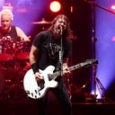Josh Freese e Dave Grohl em show dos Foo Fighters (Foto: Daniel Boczarski/Getty Images for Harley-Davidson)