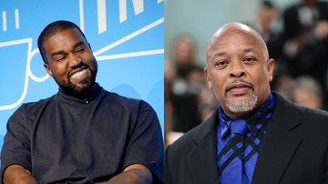 Kanye West (Foto: Brad Barket/Getty Images) e Dr. Dre (Foto: Dimitrios Kambouris/Getty Images)