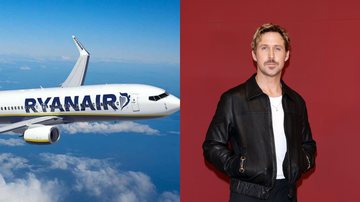 Avião da Ryanair (Foto: Divulgação) | Ryan Gosling (Foto: Vittorio Zunino Celotto/Getty Images)