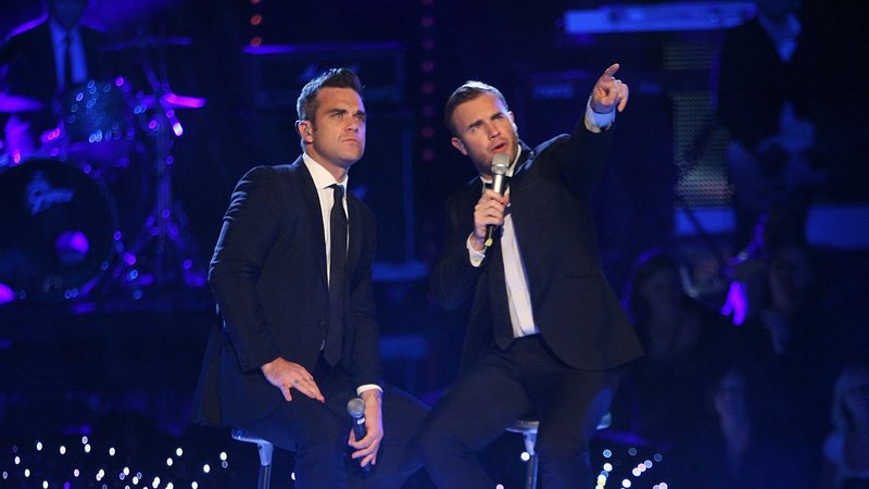 Robbie Williams e Gary Barlow (Foto: Ralf Juergens/Getty Images)