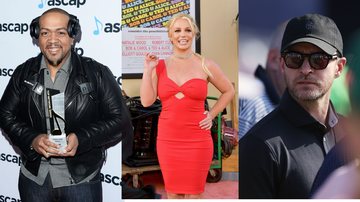 Timbaland, Britney Spears e Jutin Timberlake (Fotos: Getty Images)
