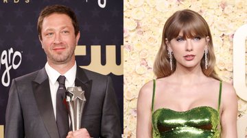 Ebon Moss-Bachrach (Frazer Harrison/Getty Images) | Taylor Swift (Amy Sussman/Getty Images)