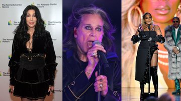 Cher, Ozzy Osbourne e Mary J. Blige (Fotos: Getty Images)