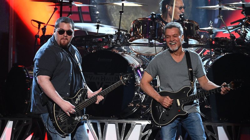 Wolfgang Van Halen e Eddie Van Halen (Foto: Ethan Miller/Getty Images)