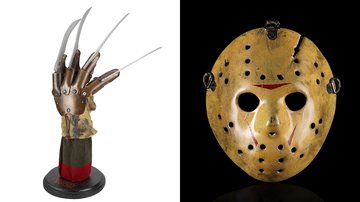 Luva de Freddy Krueger e máscara do Jason (Foto: Divulgação/ Prop Store)