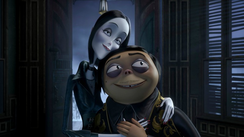Mortícia e Gomez em cena da animação A Família Addams (Foto: Divulgação)