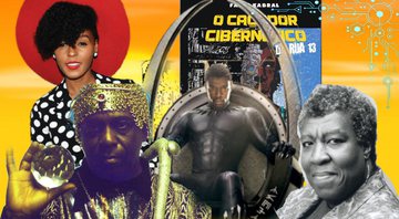 Pantera Negra, Janelle Monáe, Sun Ra, Octavia Butler e O Caçador Cibernético da Rua 13, de Fábio Kabral (foto: Montagem)