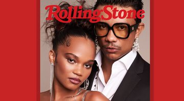 Agnes Nunes e Xamã na capa da Rolling Stone Brasil de janeiro de 2022  (Foto: Higor Bastos)