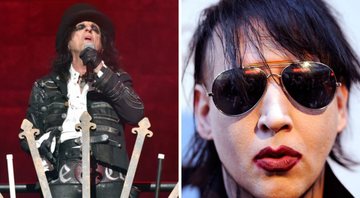 Alice Cooper (Foto: Rob Grabowski / Invision / AP) e Marilyn Manson (Foto: Frazer Harrison/Getty Images)