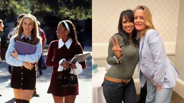 Cena de As Patricinhas de Beverly Hills (Foto: Divulgação) e foto das atrizes (Foto: Divulgação/ TikTok/ @official.staceydash)