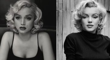 Ana de Armas e Marilyn Monroe (Foto: Netflix / reprodução)