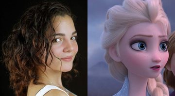 Andrea Arruti dublou Elsa em Frozen (Foto 1: Reprodução/ Foto 2: Reprodução)