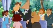 Cena do casamento entre Mr. Ratburn e Patrick no desenho Arthur (Foto: PBS Kids / Divulgação)