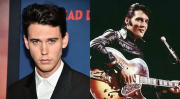 Austin Butler (Foto: Theo Wargo/Getty Images) e Elvis Presley (Foto: NBC)