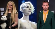 Montagem com Avril Lavigne (Foto: Imaginechina via AP Images), Justin Bieber (Press Association) e Ryan Gosling (Charles Sykes/Invision/AP)