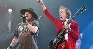 Axl Rose e Angus Young (Foto: Getty Images / Mike Coppola / Equipe)