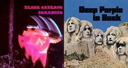 Discos do Black Sabbath e do Deep Purple (Foto 1: Divulgação/ Foto 2: Divulgação)