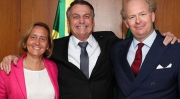 Jair Bolsonaro, Beatrix von Storch e o marido Sven von Storch (Foto: Reprodução/Instagram)
