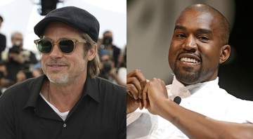 Brad Pitt (Foto 1: Vianney Le Caer/Invision/AP) e Kanye West (Foto 2: Lionel Cironneau/AP)