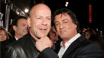 Bruce Willis e Sylvester Stallone (Foto: Frazer Harrison/Getty Images)