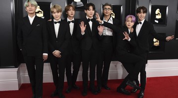 BTS no Grammy 2019 (Foto:Jordan Strauss/Invision/AP)