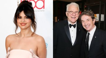 Cantora Selena Gomez (Foto: Tibrina Hobson/Getty Images) e atores Steve Martin e Martin Short (Foto: Jemal Countess/Getty Images)