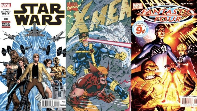Capas das HQs mais vendidas de todos os tempos: Star Wars, X-Men e Quarteto Fantástico (Foto:Reprodução)