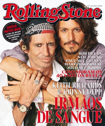 Keith Richards e Johnny Depp: irmãos de sangue