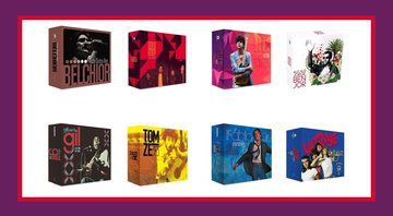 Capas dos boxes de artistas brasileiros, disponíveis na Amazon - Crédito: Reprodução / Amazon