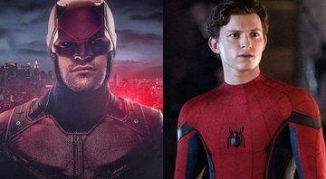 Tom Holland como Homem-Aranha (foto: reprodução Sony/Marvel) e Charlie Cox como Demolidor (foto: reprod./ Netflix)