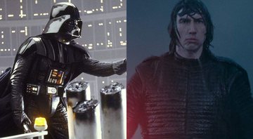 Darth Vader e Kylo Ren (Foto 1: Reprodução | Foto 2: Reprodução)