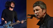 Dave Grohl e Noel Gallagher (Foto 1: Evan Agostini/AP e Foto 2: KGC-138 / STAR MAX / IPx)