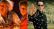 Michael J. Fox e Christopher Lloyd em De Volta para O Futuro (Foto: Reprodução) | Keanu Reeves como Neo (Foto: Reprodução/Warner)
