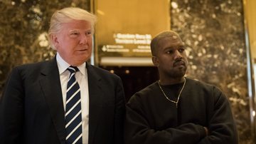 Donald Trump e Kanye West (Foto:  Drew Angerer / Getty Images)