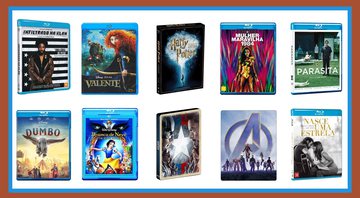 Capa dos DVDs e Blu-rays mais vendidos na Amazon - Crédito: Reprodução / Amazon