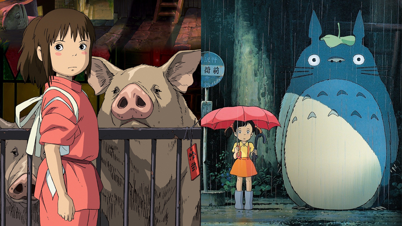 A Viagem de Chihiro (Foto: Reprodução / Rotten Tomatoes) | Meu Amigo Totoro (Foto: Reprodução / Rotten Tomatoes)