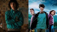 Finn Wolfhard em Stranger Things (Foto: Divulgação / Netflix) | Harry Potter e o Prisioneiro de Azkaban (Foto: Reprodução /Twitter)