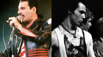 Freddie Mercury (Foto: AP/ Gill Allen) e Sid Vicious (Foto:Arne S. Nielsen para Billedbladet NÅ / Riksarkivet  / Wikicommons)