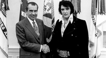 Nixon e Elvis na Casa Branca (foto: reprodução/ Getty Images - National Archive)
