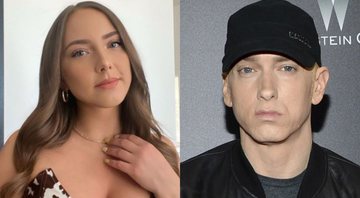 Hailie Jade, filha de Eminem (Foto: Reprodução / Instagram) e Eminem (Foto: Evan Agostini / AP)
